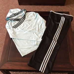 ADIDAS LIKE NEW CONDITION 2 PIECE TRACK SUIT LARGE